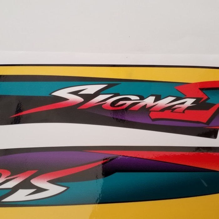 Striping Sticker Yamaha Sigma Hitam Copy Original Termurah Langka