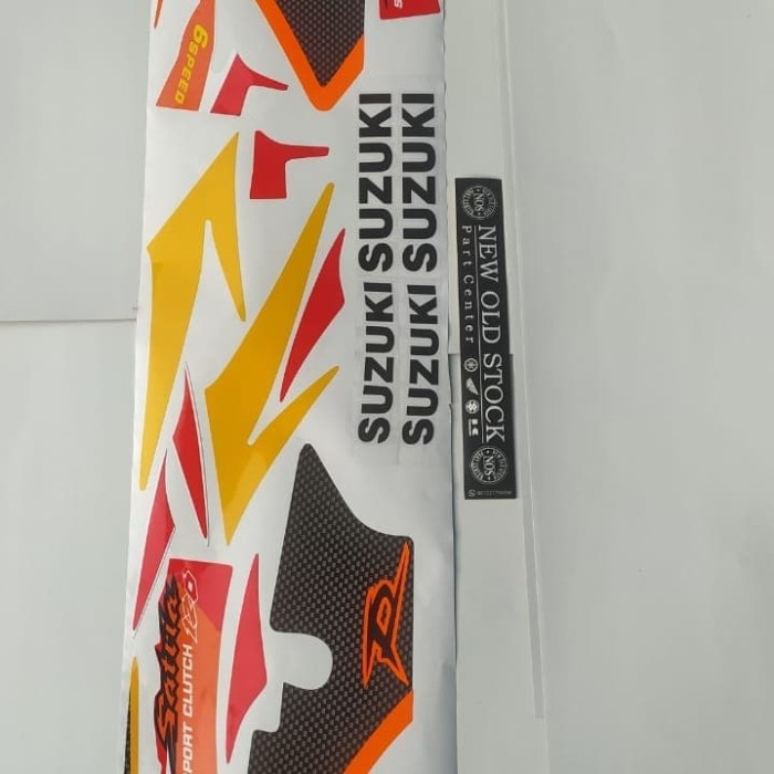 Striping Sticker Suzuki Satria Ru 2002 Merah Putih Barang Langka