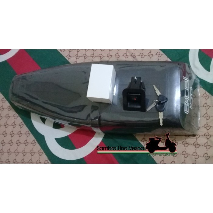 Jok Panjang Single Vespa Excel 200 Original Emgi Plus Rumah Kunci Jok Barang Langka