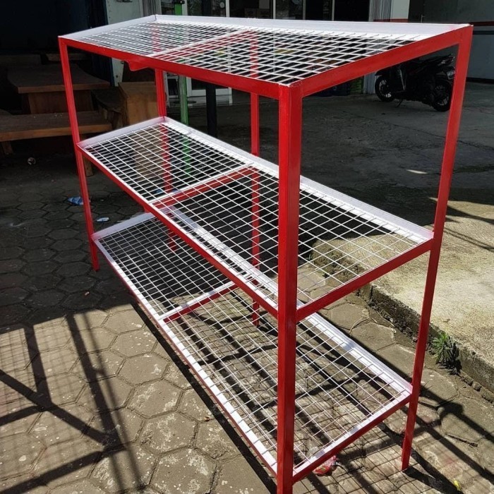 Rak Kelontong Sayur Besi 3 Susun