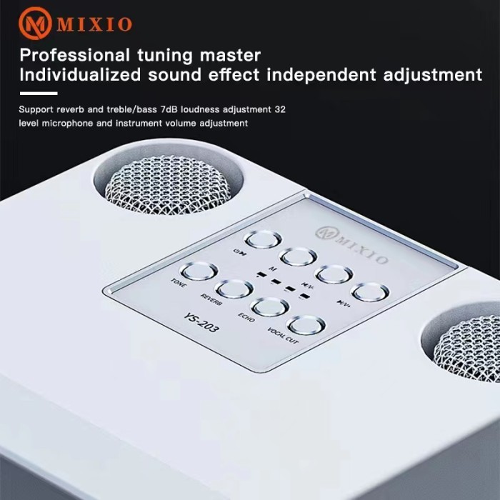 Mixio Ys-203 Voice Change Karaoke Speaker Bluetooth For Mobile Phone