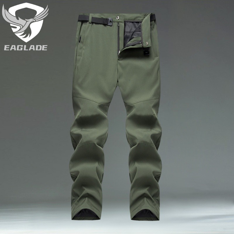 EAGLADE Celana Kargo Taktis Pria untuk Bersepeda, Memancing, dan Mendaki Gunung dalam Warna Hijau |k