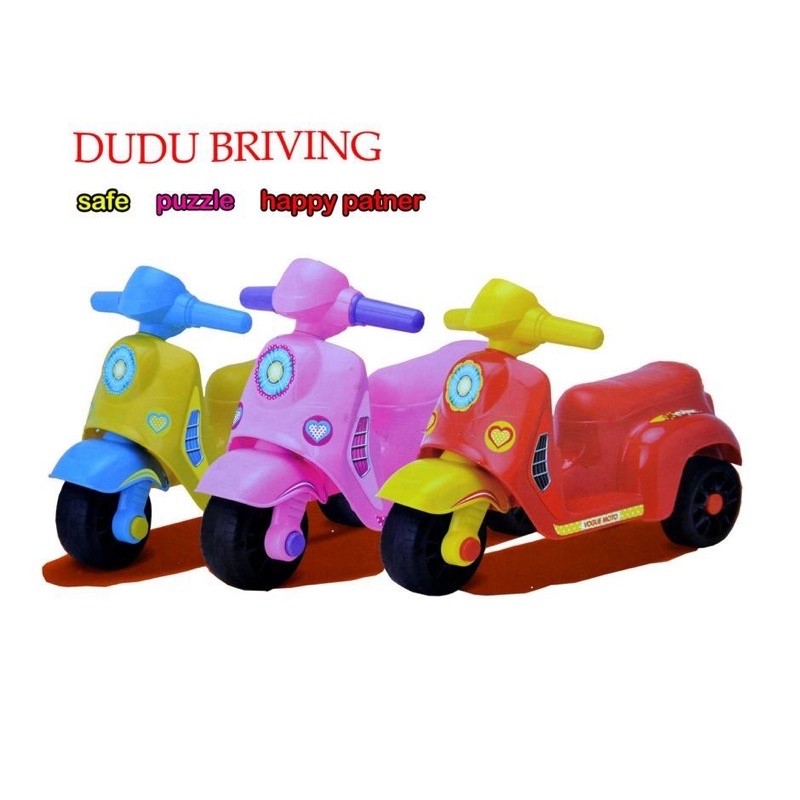 Skuter Mini Anak Vespa Sepeda Motor 3 Roda Mainan Anak Laki-laki dan Perempuan |mGo5yfgy|