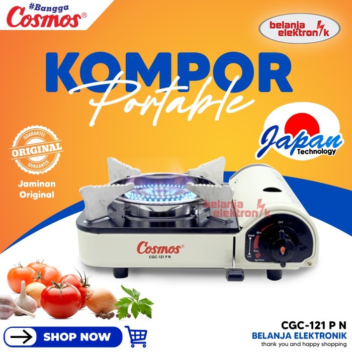Kompor Gas Portable 1 Tungku Cosmos Cgc-121 P