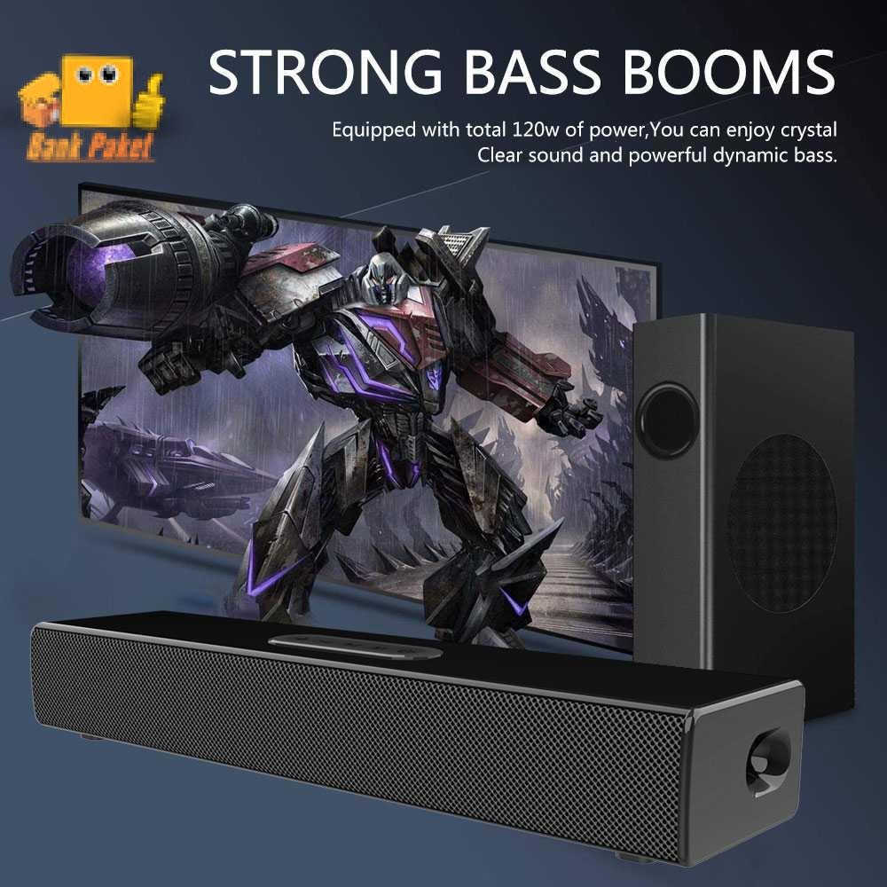 KLW Soundbar Bluetooth Active Speaker Stereo Bass Subwoofer 80W - S22