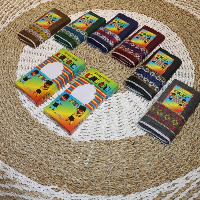 Sarung Kain Sarung Gajah Dududk Asia Motif Garis - Sarung Anak, Gajah duduk polos celana premium