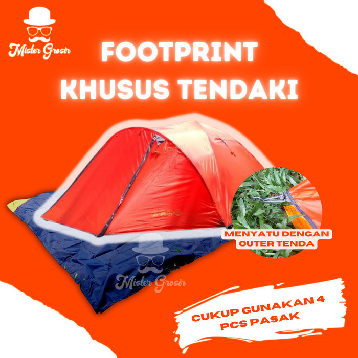 Soniaa_ Footprint Untuk Alas Tikar Tenda Tendaki Borneo Kapitas 4P Dome