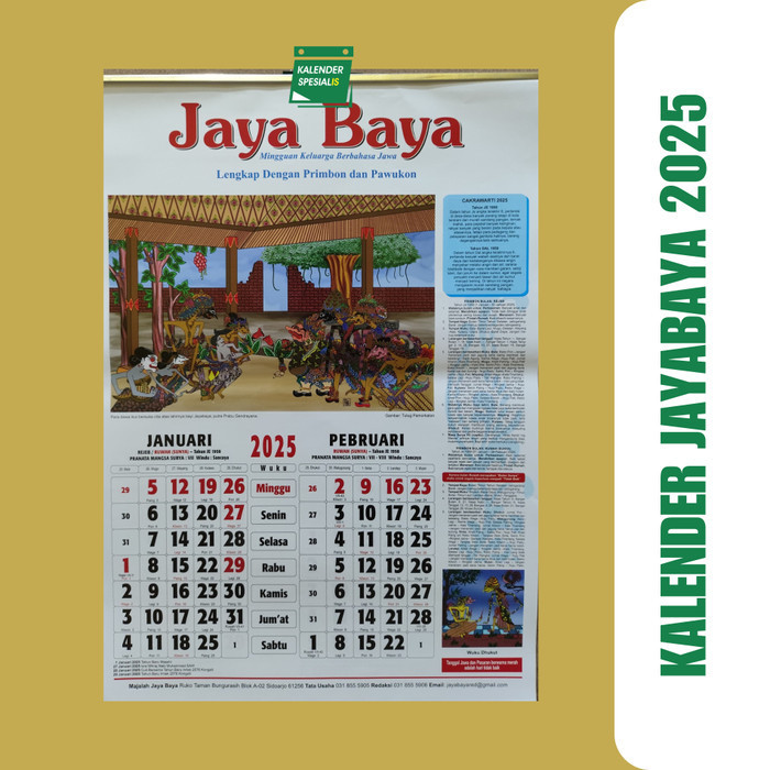 

Sale Kalender Jaya Baya - Kalender Jayabaya 2025 Original Lengkap Primbon