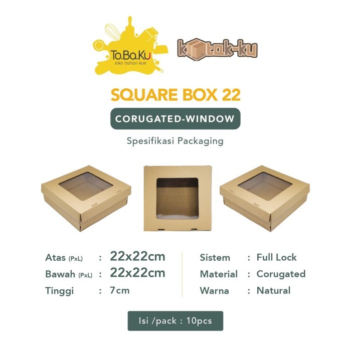 

Sale Kotak-Ku Corugated Square Box Window 22