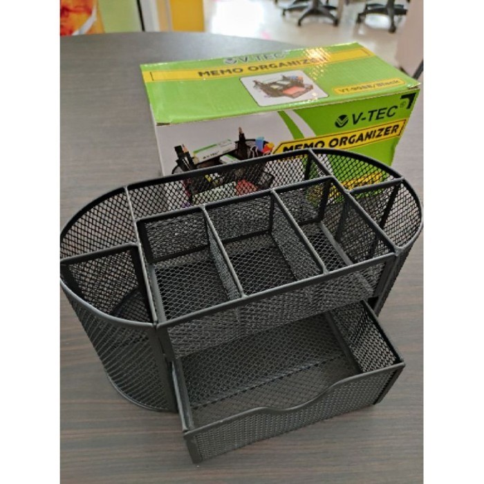 

Sale Tempat Bolpen / Deskset Desk Organizer Dg Laci