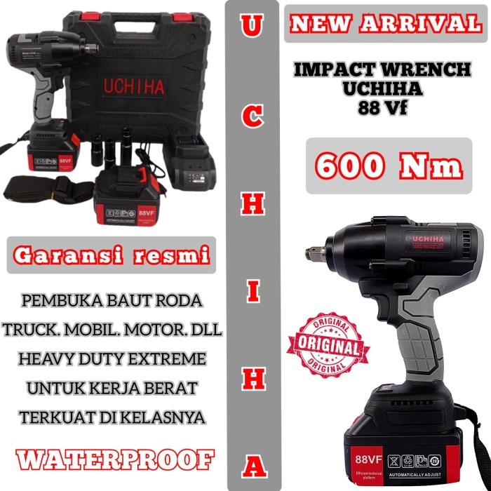 MESIN CORDLESS DRILL IMPACT WRENCH BUKA BAUT BAN MOBIL UCHIHA