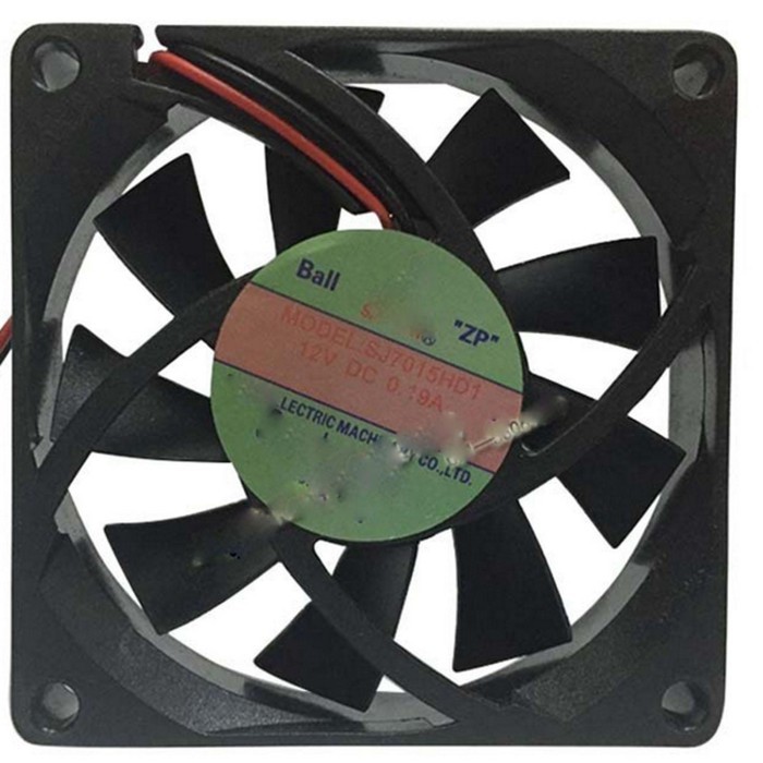12V DC 70X70X15MM AXIAL RADIATOR FAN 40CFM DUAL BALL BEARING MIDDLE SPEED BRAND NEW