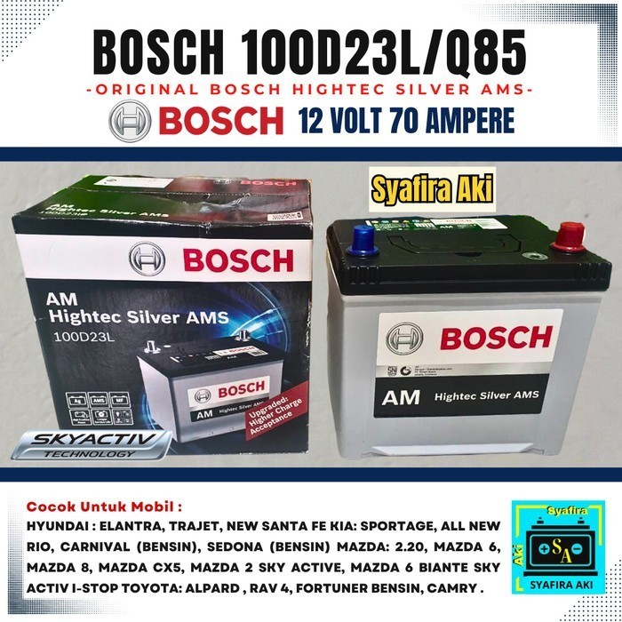 AKI MOBIL MAZDA 6 BIANTE SKYACTIV Q85/100D23L BOSCH ACCU KERING