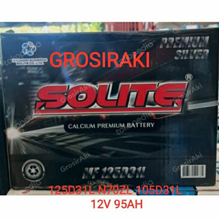 125D31L 105D31L N70ZL 95D31L SOLITE MF 12V 95AH