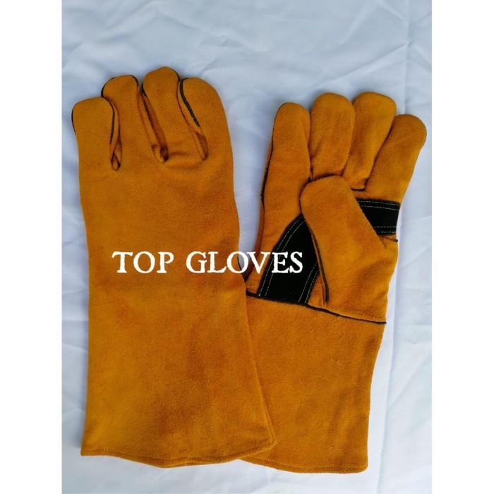 TERLARIS TERLARIS SARUNG TANGAN LAS 14 INCH KUALITAS IMPORT - WELDING GLOVE - GLOVE WELDER - TAHAN