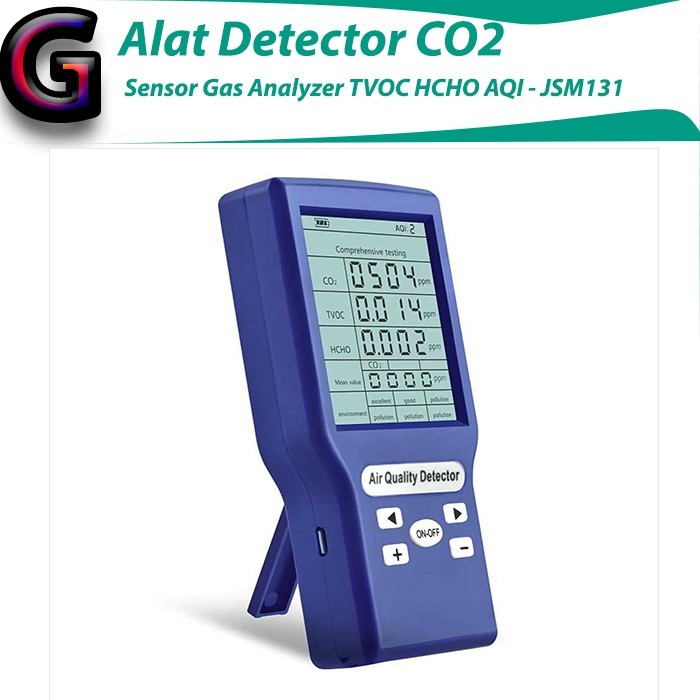 Alat Detektor Gas Karbon Dioksida Co2 Ppm Meter Mini Original