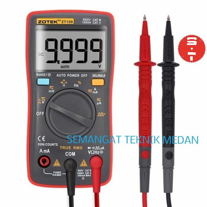 Zt109 Digital Multimeter Multitester Avometer Lcd Display Zotek Zt 109