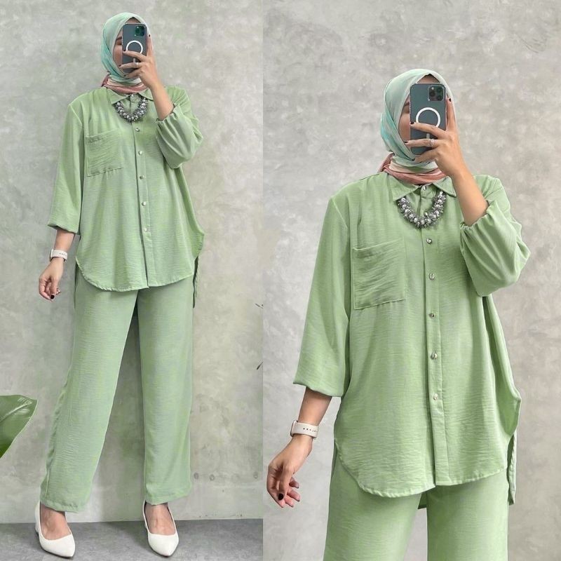 HOT PRODUCT Amanda One Set Premium setelan Amanda / one set amanda jumbo / Amanda one set jumbo /