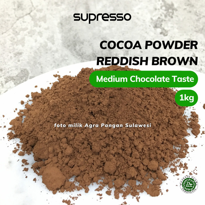 

Cocoa Powder Reddish Brown Supresso 1kg Coklat Bubuk Murni Cokelat
