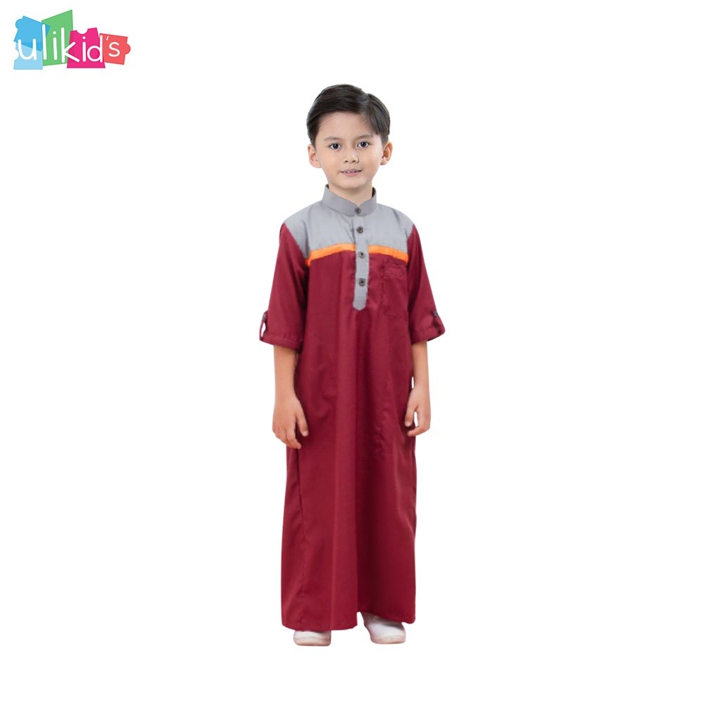 Ulikids Koko Jubah Baju Muslim Anak Laki-Laki / Lengan Panjang / jubah anak Kancing Premium / koko