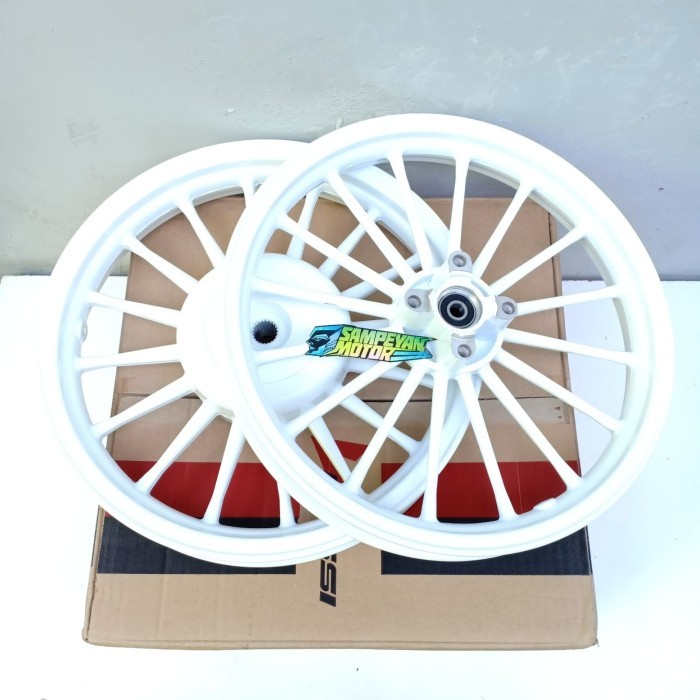 Velg Racing Set Honda Vario 110 / Beat Putih Sprint Andromeda Vrossi Barang Langka