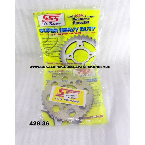 Gear Belakang Sss 428 36 Rx King Jupiter Z Rxz Jupiter Mx New Jupiter Mx Alfa Fizr Sss Original 428 