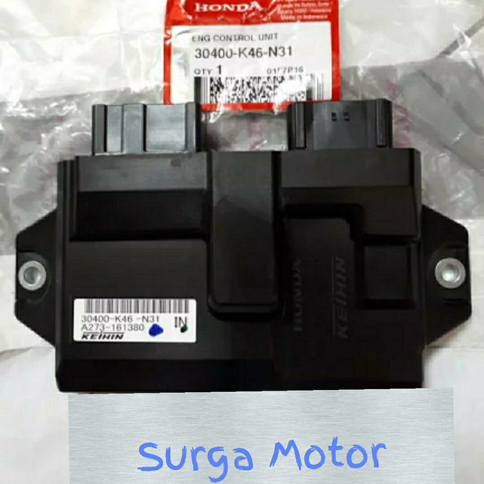 Ecu Ecm Pgm Fi Vario 110 Fi Esp Iss Idling Stop Ori Ahm 30400-K46-N31 Barang Langka