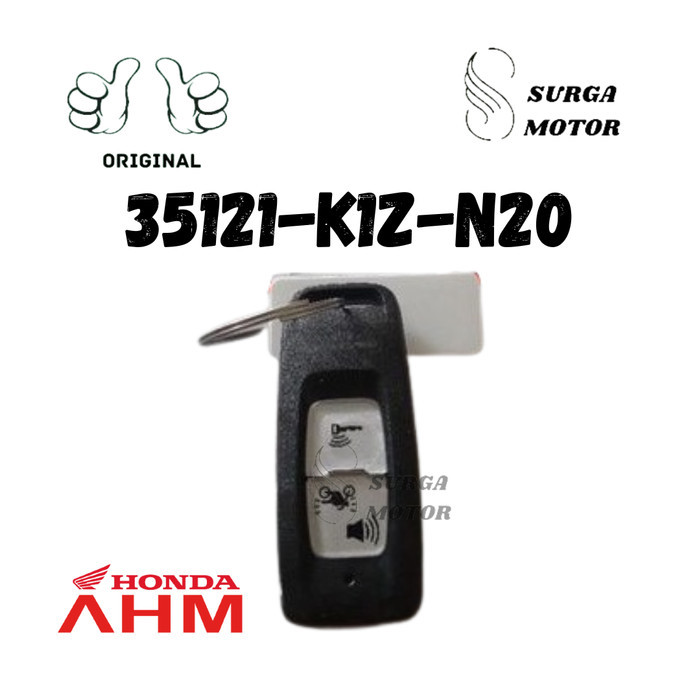 Kunci Kontak Remote Fob Smart Key Set Remot Alarm Pcx 160 Pcx160 Ori Barang Langka