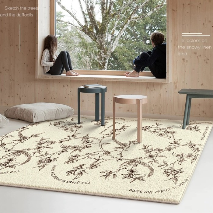 Karpet Ruang Tamu Rumah Minimalis Anti Slip Karpet Kamar Tidur Wool