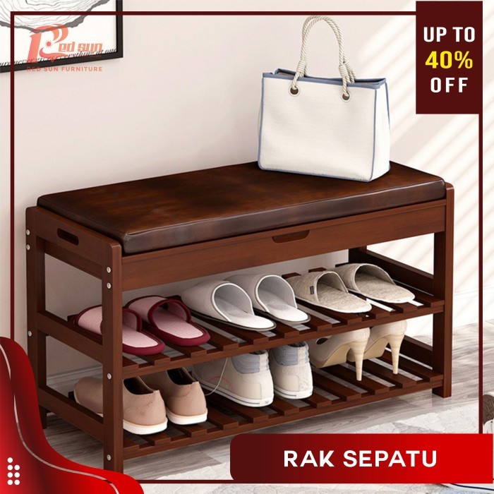 Rak Sepatu / Rak Sepatu Kayu / Rak Sepatu Tertutup Jepara