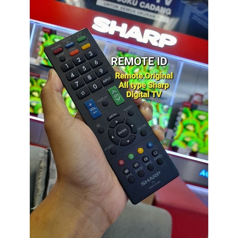 Remote Tv Sharp original GB353WJSA pengganti GB225WJSA GB291WJSA