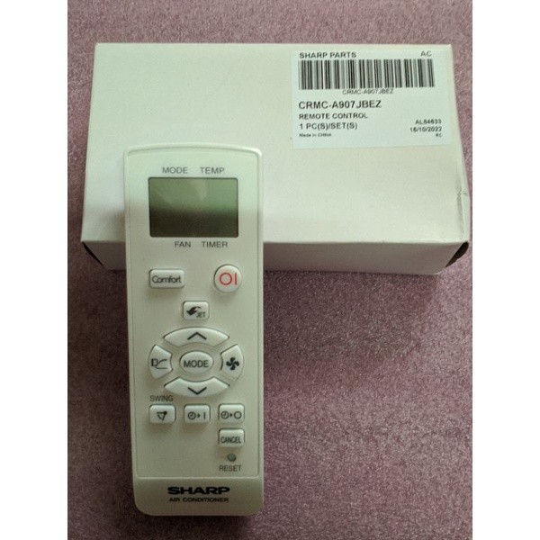 REMOTE AC ORIGINAL SHARP