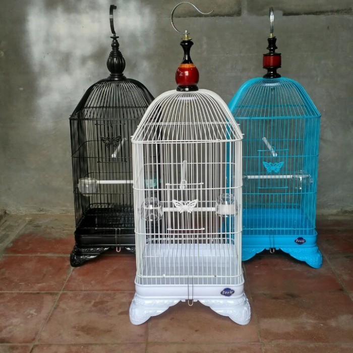 TERBARU Kandang besi kotak oval gantung
