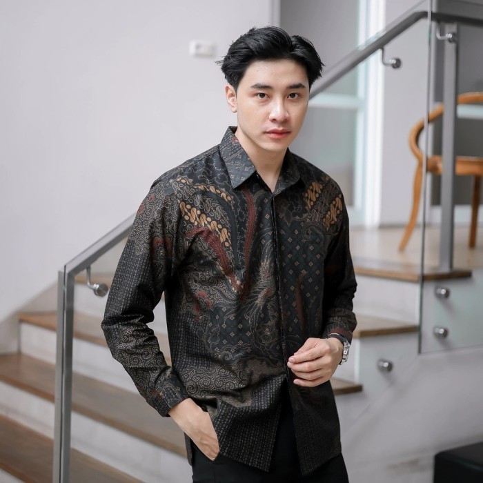 Kemeja Batik Pria Panjang Motif Prabu Alisan Etnik Talenta Exclusive