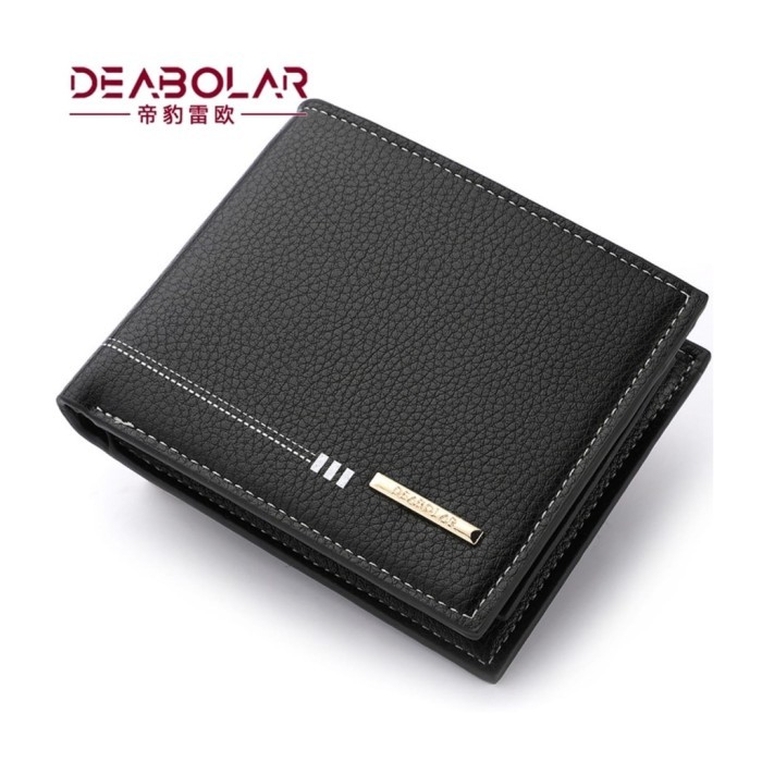 

TERLARIS DOMPET LIPAT PRIA KULIT ORIGINAL DEABOLAR HITAM DARWIN PREMIUM COWOK KARTU KECIL MINI