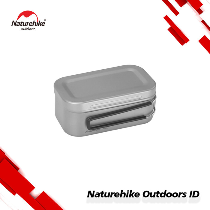 Kotak Makan Ultralight Naturehike CNH22CJ010 Titanium Lunch Box