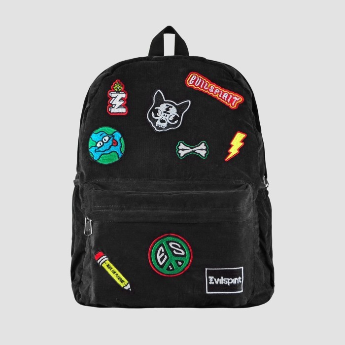 

TERLARIS EVILSPIRIT TAS BACKPACK - HALIYZA PATCH BLACK MURAH!!! MURAH