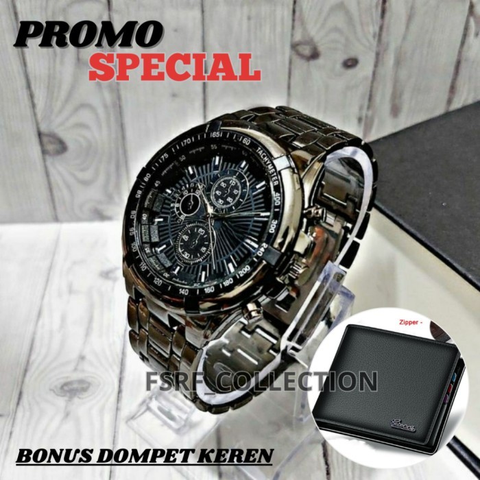 

TERLARIS FREE DOMPET - JAM TANGAN PRIA TERLARIS BAHAN BESI ANTI KARAT MURAH!!! MURAH
