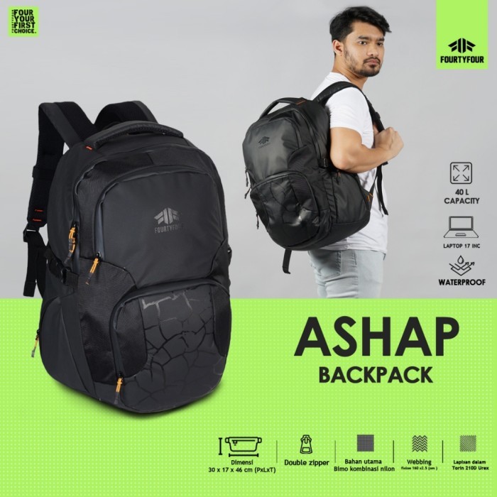 

TERLARIS FOURTYFOUR ASAPH - BACKPACK PREMIUM WATERPROOF RANSEL PRIA RANSEL KERJA MURAH!!! MURAH