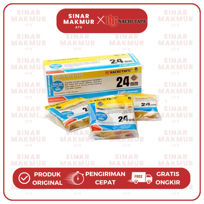 

Viral Solatip/Isolatip/Perekat/Adhesive Tape 12/24Mm Nachi (Pak) Cod