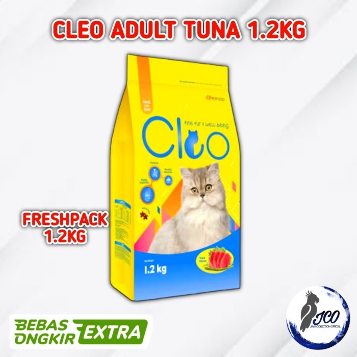 Makanan Kucing Cleo Tuna 1.2Kg Cleo 1.2Kg Tuna Freshpack #Gratisongkir #Sale #Discount