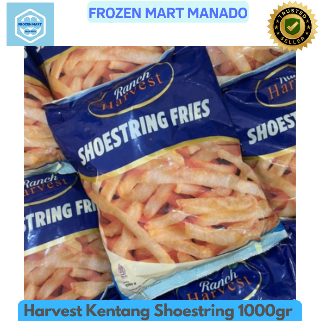 

Harvest Kentang Shoestring 1000gr - Frozen Mart Manado (Frozen Food Manado)