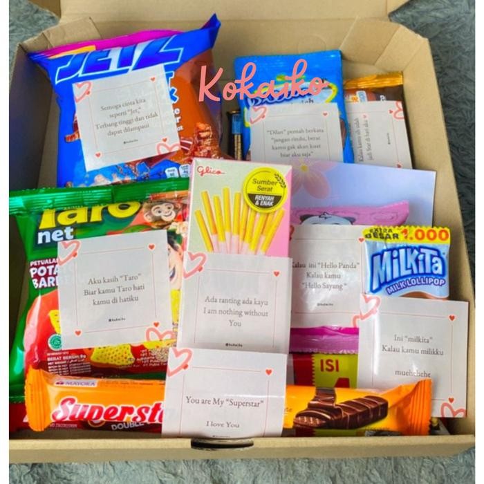 

Paket Snack Kata-Kata Romantis - Snack Gift