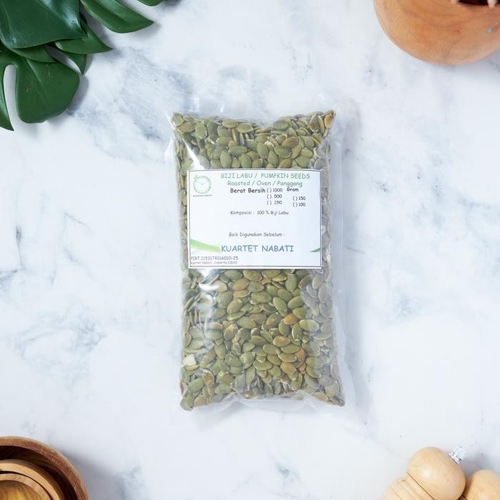 

1000gr Kuartet Nabati Roasted Pumpkin Seeds - Kuaci Oven - Matang Varian Rasa Original/ Asin/