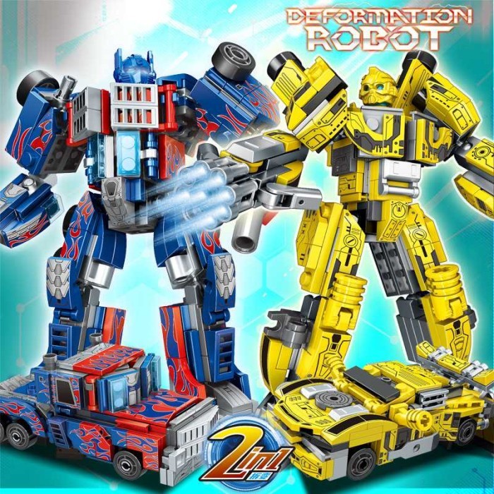 Mainan Lego Robot Autobot Berubah Mobil Action Figure Transformers