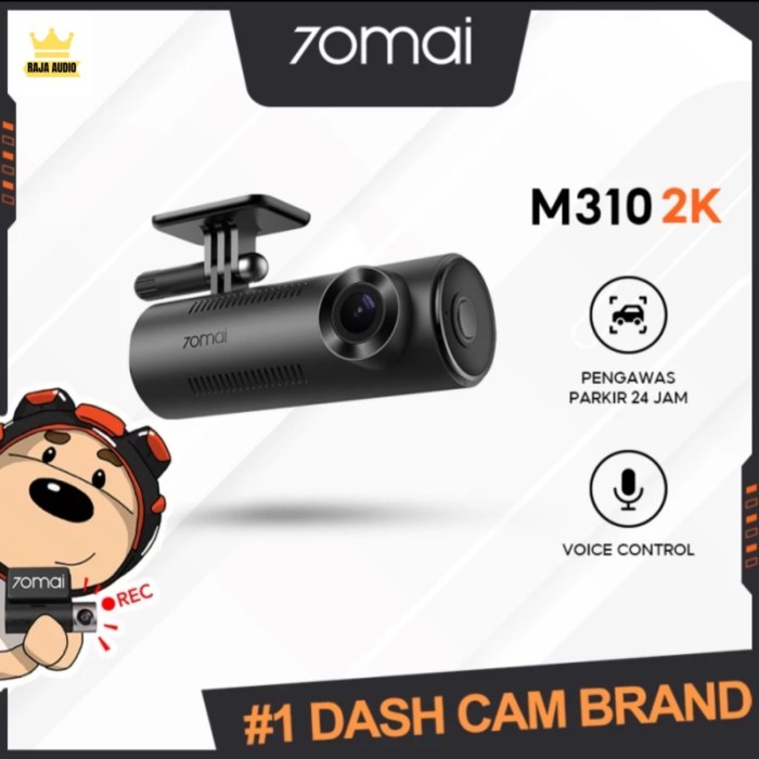 70mai M310 Dash Cam - Kamera Dashboard 2K QHD dengan Kontrol Suara