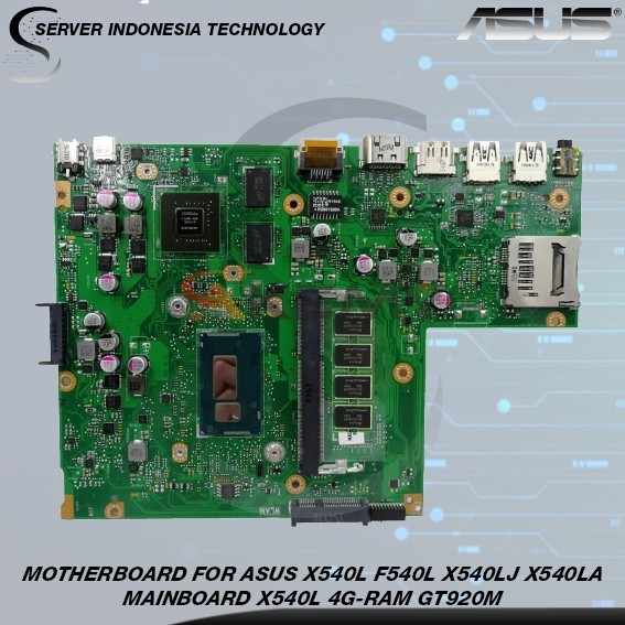 TERBARU MOTHERBOARD FOR ASUS X540L F540L X540LJ X540LA MAINBOARD X540L 4G-RAM