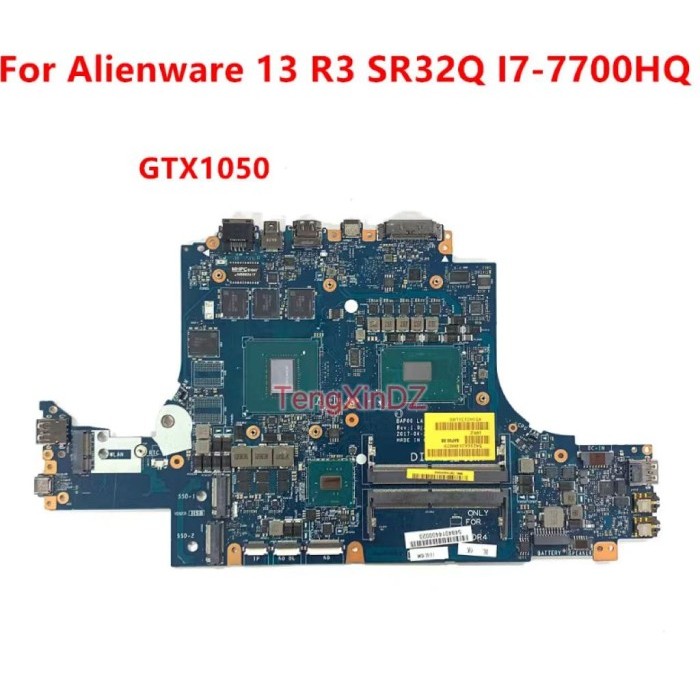 PROMO! DELL Alienware 13 R3 Laptop Mainboard-LA-D581P Mesin Motherboard