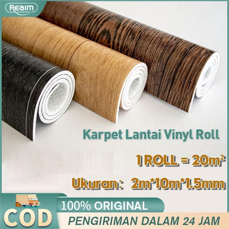Reaimaet Lantai Vinyl Roll Etebalan 1.5Mm Aet Lantai Aethetic Aet Lantai Vinyl Roll Gulungan Motif