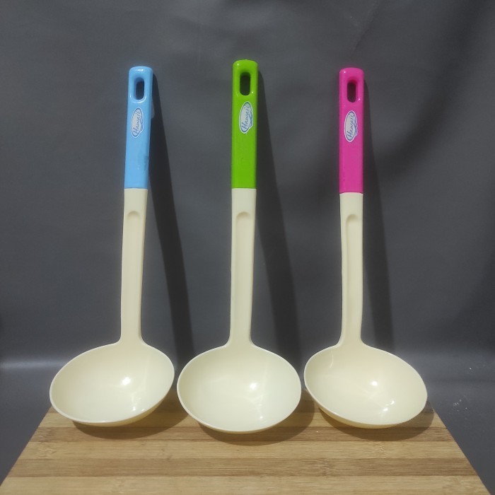 ] Irus Sendok Es Buah Centong Sop Kuah Plastik Hawaii 5591